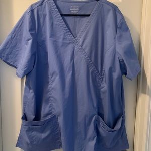 Cherokee core strength 3xL seal blue scrub top